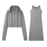 Women's Sporty Knit Dress Set